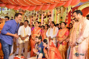 Celebs at Bandla Ganesh Brothers Daughter Ashritha Wedding Photos